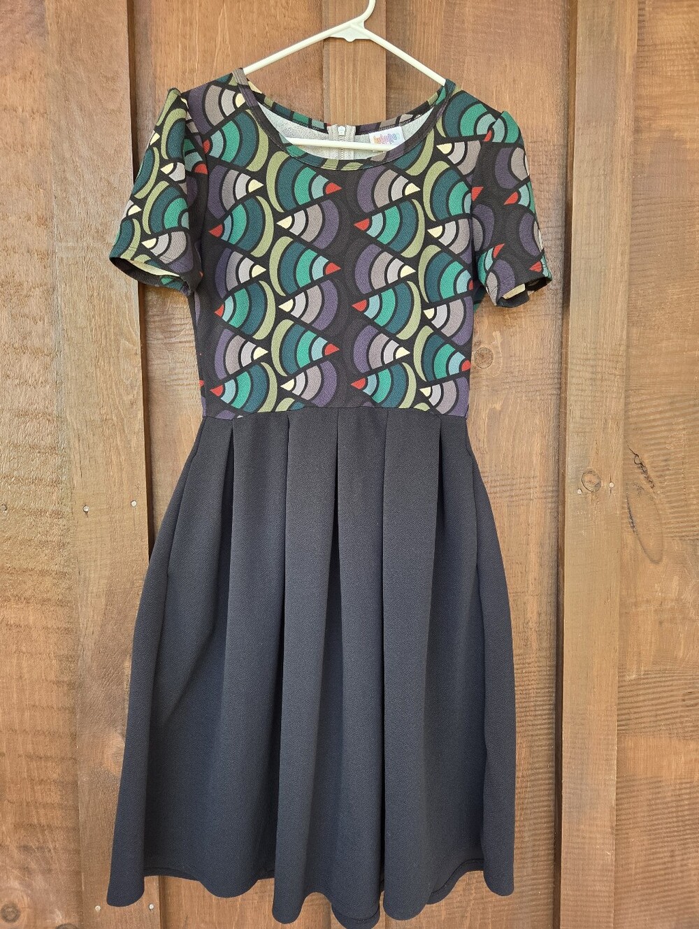 Lularoe Geometric Fit n Flare Dress